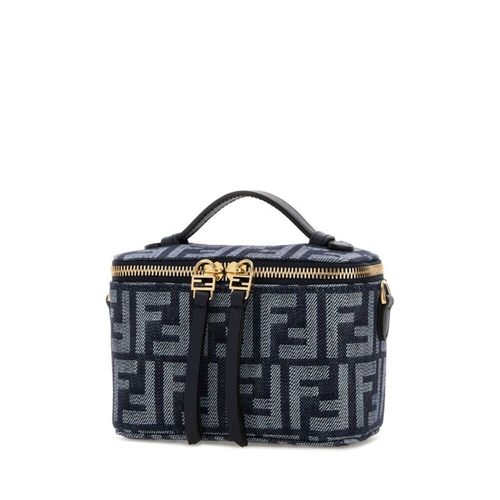 Fendi Women Embroidered Denim Fendi Vanity Handbag - Picture 2 of 2